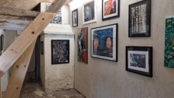 point de vue de l'exposition dans "la grotte"