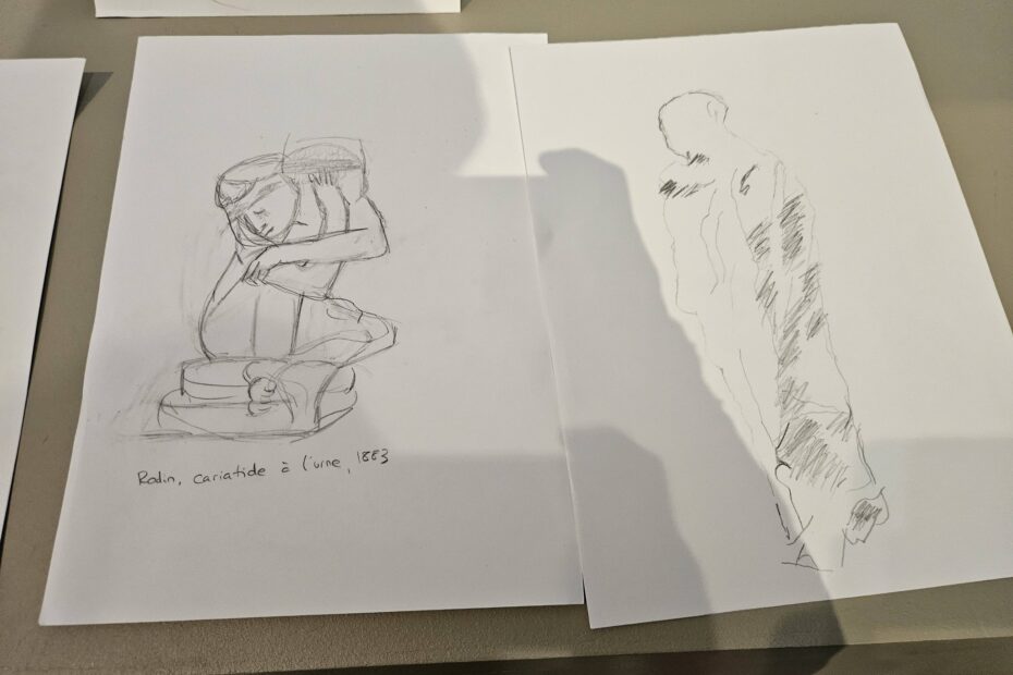 sortie croquis musée Beaux-arts de Calais