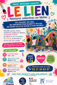 peintures sur bâches participatives