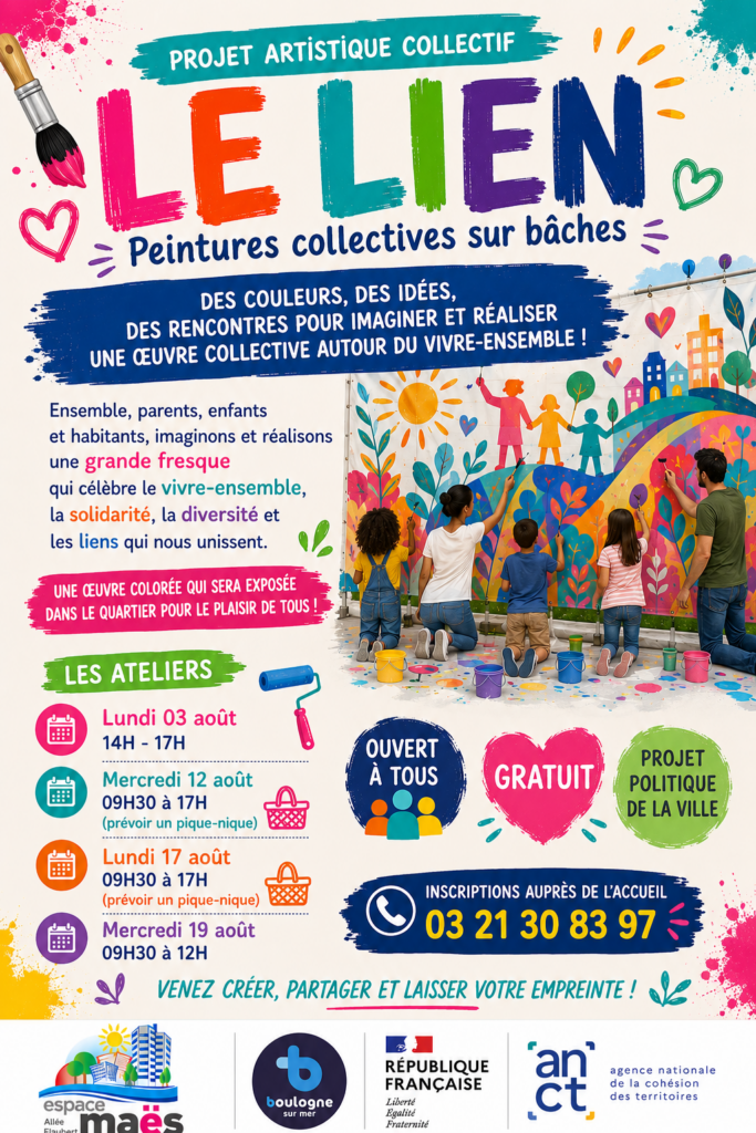 peintures sur bâches participatives
